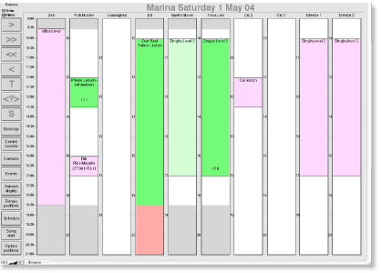 Main scheduleing screen